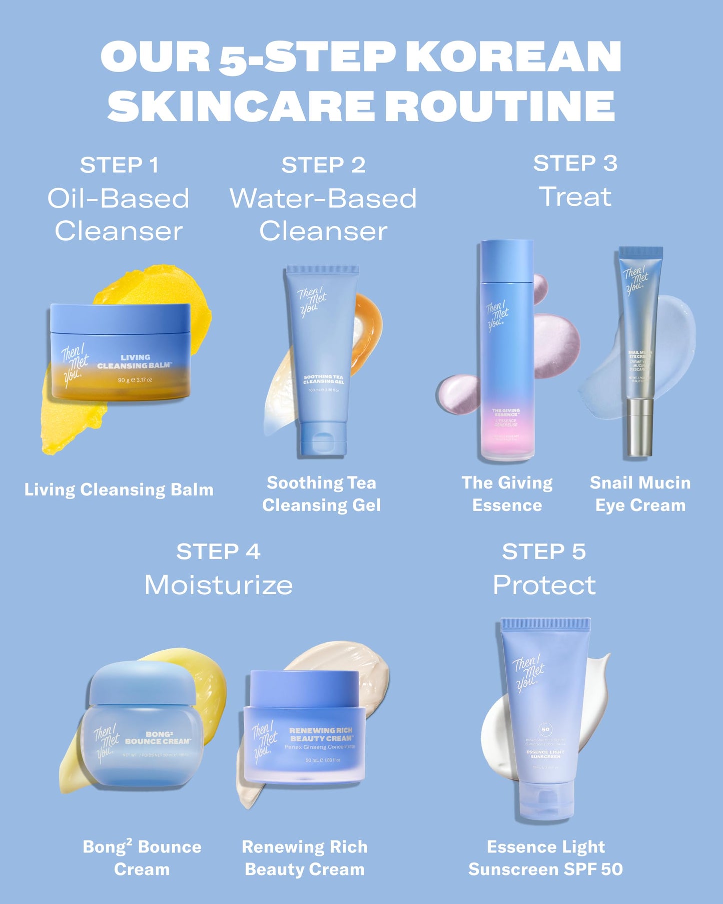 Then I Met You Living Cleansing Balm, Makeup Remover, Cleansing Oil, Face Cleanser, Melts Makeup & Sunscreen, Non-Stripping Zero Residue Oil Cleanser, First-Step Clean Vegan Korean Skincare