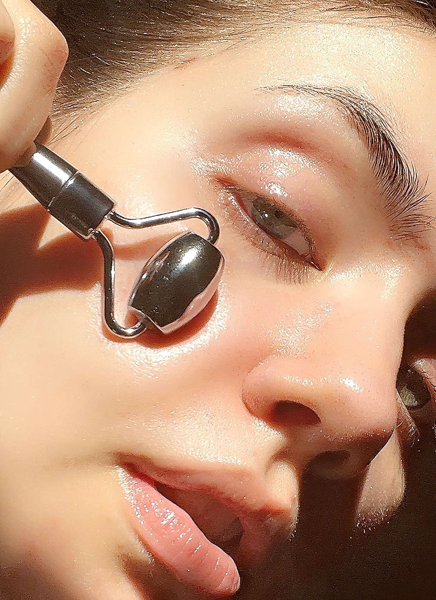 Then I Met You Golki Sculpt & Lift Guasha Roller, Dual-Ended Facial Massage Tool for Lymphatic Drainage, Jawline Sculpting, Puffiness Reduction, Use with Moisturizer and Serum, Home & Travel Skincare