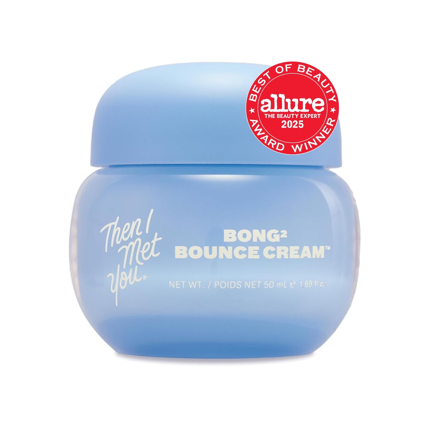 Then I Met You Bong² Bounce Cream, Allure Best of Beauty 2025, Lightweight Gel Cream Barrier Moisturizer with Omega-3 Fatty Acids, and Ceramides, Cruelty-Free, Hydration for Oily Skin, 1.69 fl oz