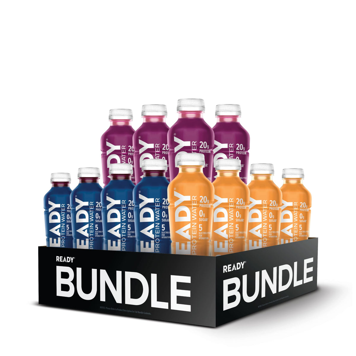 Ready Clear Protein Water, Mixed Berry, 20g Whey Protein Isolate, 12 Pack