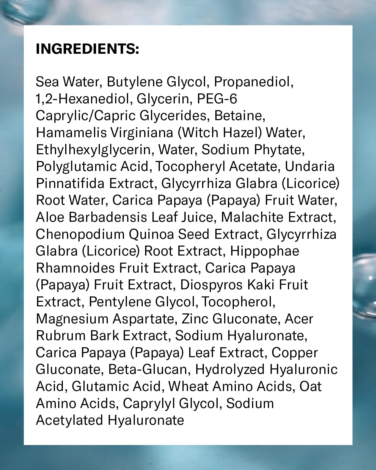 Then I Met You Living Sea Cleansing Tonic, Face Toner & Makeup Remover Micellar Water with Deep Sea Water, Papaya Enzymes & Licorice Root, Vegan & Clean Korean Skincare, 6.08 oz