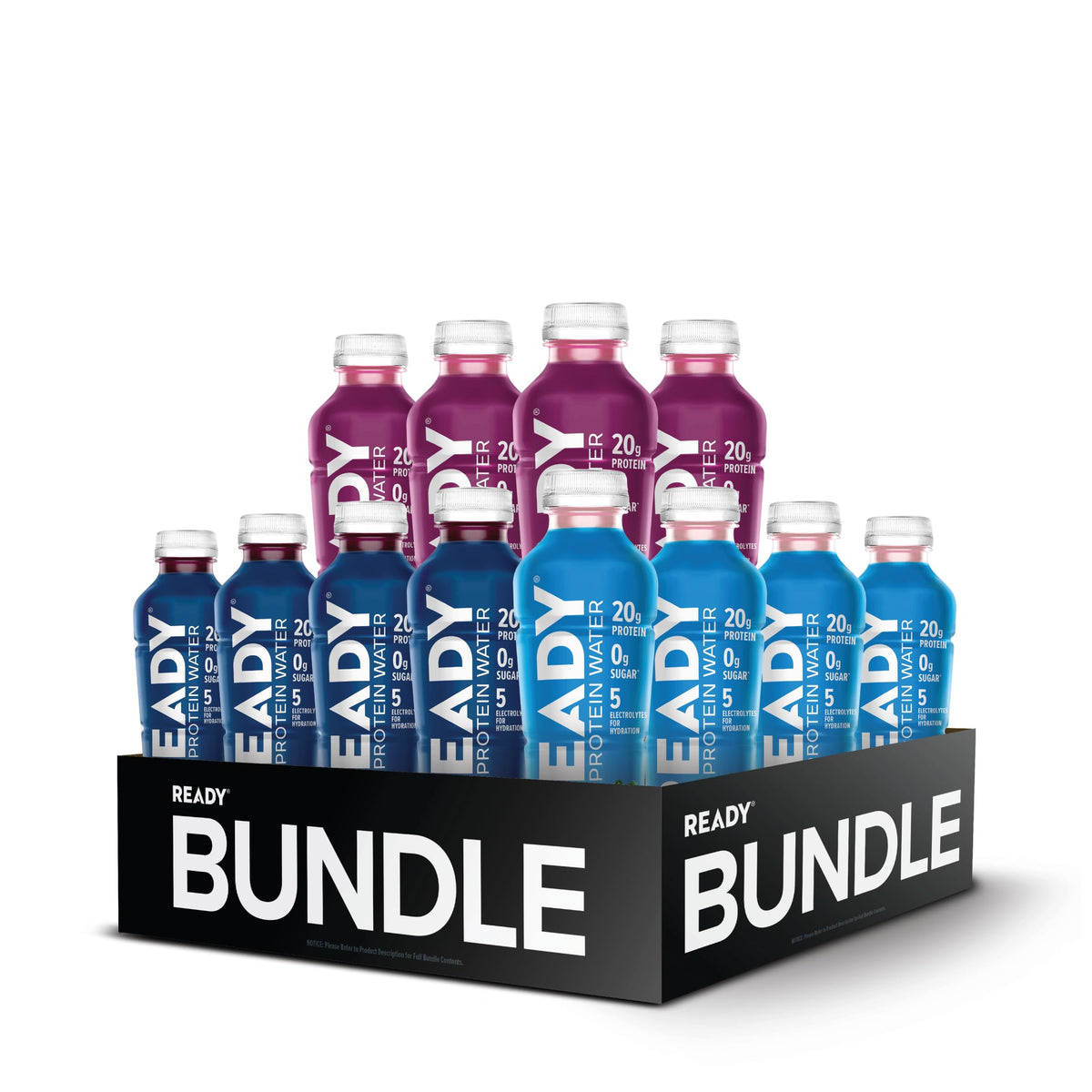 Ready Clear Protein Water, Mixed Berry, 20g Whey Protein Isolate, 12 Pack