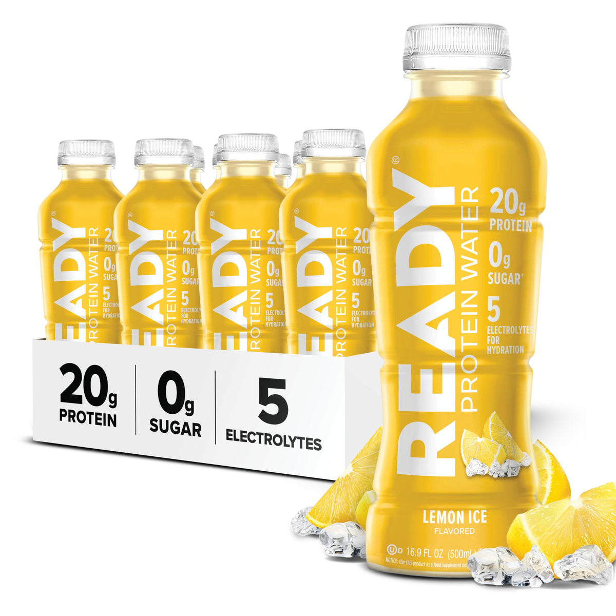 Ready Clear Protein Water, Mixed Berry, 20g Whey Protein Isolate, 12 Pack